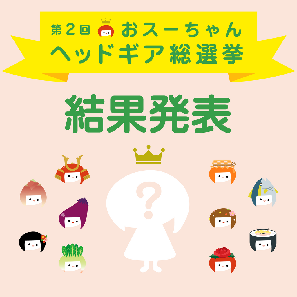 【結果発表】第2回おスーちゃんヘッドギア総選挙!